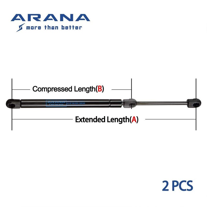 ARANA C16-09322 10 Inch 40Lb Gas Struts, 10'' 178N Gas Spring Shocks Lift Support for Truck Tool Box Weather-Guard/Husky/UWS Toolbox Lid Cabinets Door Boat Storage Lid Replacement Parts, 2Pcs - Image 5